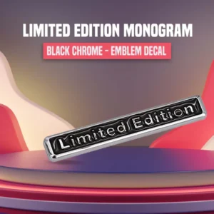 Limited Edition Black Chrome - Emblem | Decal | Monogram | Logo