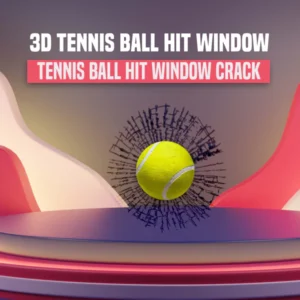 3D Tennis Ball Hit Window Car Sticker - Funny 3D Tennis Ball Basketball Football Hit Window Crack Car Sticker Decoration Car Exterior Accessories