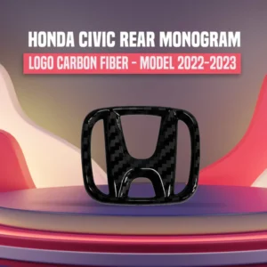 Honda Civic Rear Logo Carbon Fiber - Model 2022-2023