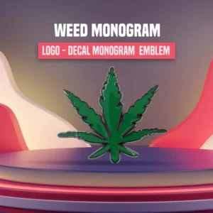 Weed Logo - Decal | Monogram | Emblem