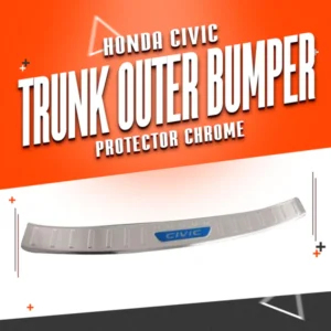 Honda Civic Trunk Outer Bumper Protector Chrome - Model 2022-2023