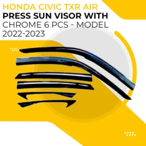 Honda Civic TXR Air Press Sun Visor With Chrome 6 Pcs - Model 2022-2023