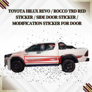 Toyota Hilux Revo / Rocco TRD Red Sticker / Side Door Sticker / Modification Sticker For Door