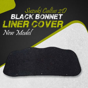 Suzuki Cultus 2D Black Bonnet Liner Cover New Model - Model 2017-2021 - Protector Lid Garnish Bonnet Namda