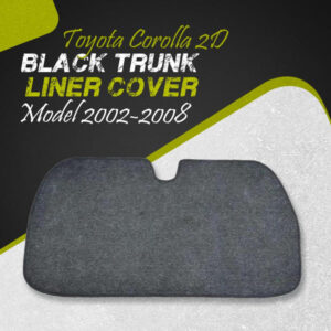 Toyota Corolla 2D Black Trunk Liner Cover - Model 2002-2008 - Protector Lid Garnish Diggi Namda