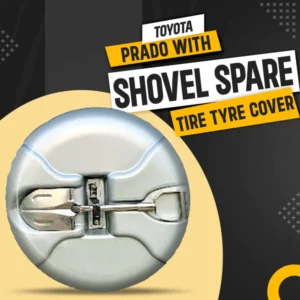 Toyota Prado With Shovel Spare Tire Tyre Cover - Model 2002-2009 - Universal Fitting | Hard Material