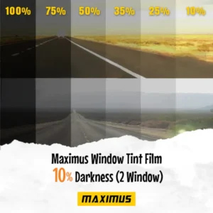 Maximus Window Tint Film 10% Darkness (2 Window)