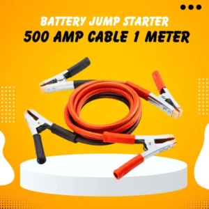 Battery Jump Start 500 AMP Cable 1 Meter - SM-500 - Emergency Battery Booster Jump Starter