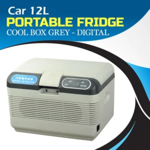 Car 12L Portable Fridge Cool Box Grey - Digital