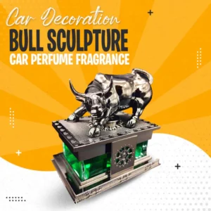 Car Decoration Bull Sculpture Car Perfume Fragrance For Dashboard V1 - Multi Color