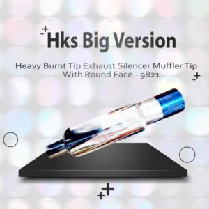 Hks Big Version Heavy Burnt Tip Exhaust Silencer With Round Face - 9821