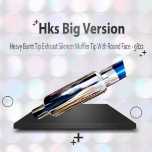 Hks Big Version Heavy Burnt Tip Exhaust Silencer With Round Face - 9822