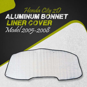 Honda City 2D Aluminum Bonnet Liner Cover - Model 2005-2008 - Protector Lid Garnish Bonnet Namda