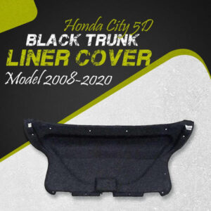Honda City 5D Black Trunk Liner Cover - Model 2008-2020 - Protector Lid Garnish Diggi Namda