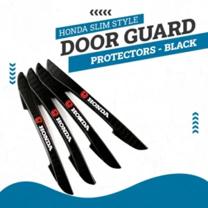 Honda Slim Style Door Guard Protectors - Black - Edge Protection Anti-Scratch Buffer Strip