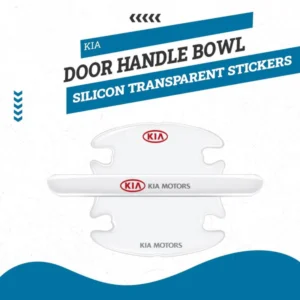 KIA Door Handle Bowl Silicon Transparent Stickers Anti Collision Protection Strip - 8PC