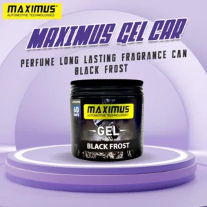 Maximus Gel Car Perfume Long Lasting Fragrance Can - Black Frost