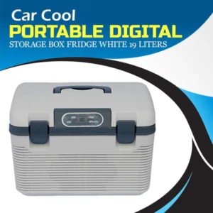 Portable Digital Car Cool Storage Box Fridge White 19 Liters - Code 14364
