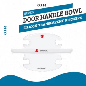 Suzuki Door Handle Bowl Silicon Transparent Stickers Anti Collision Protection Strip - 8PC
