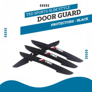 TRD Sports Slim Style Door Guard Protectors - Black - Edge Protection Anti-Scratch Buffer Strip