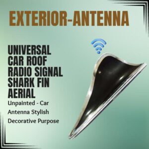 Universal Car Roof Radio Signal Shark Fin Aerial - Unpainted - Car Antenna Stylish Decorative Purpose